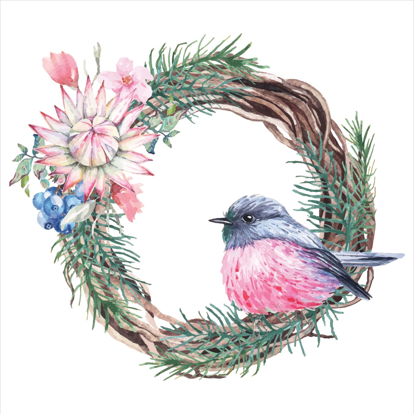 Bird in Wreath