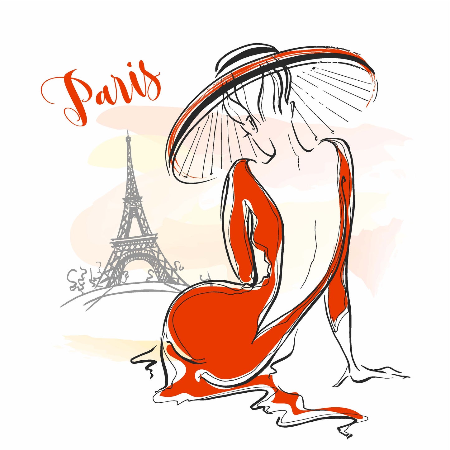 Lady in Red, Paris