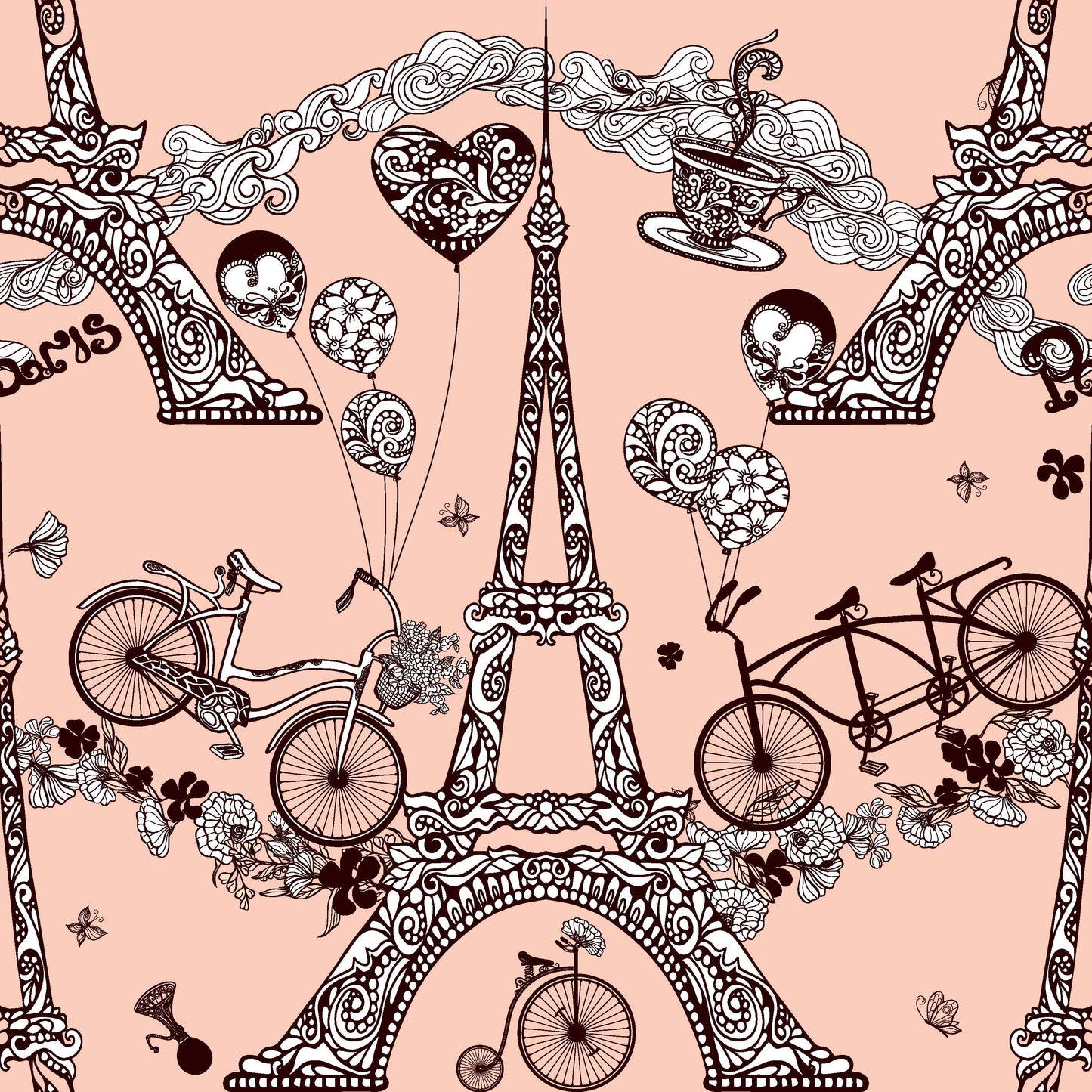 Eiffel Tower and Bicycles