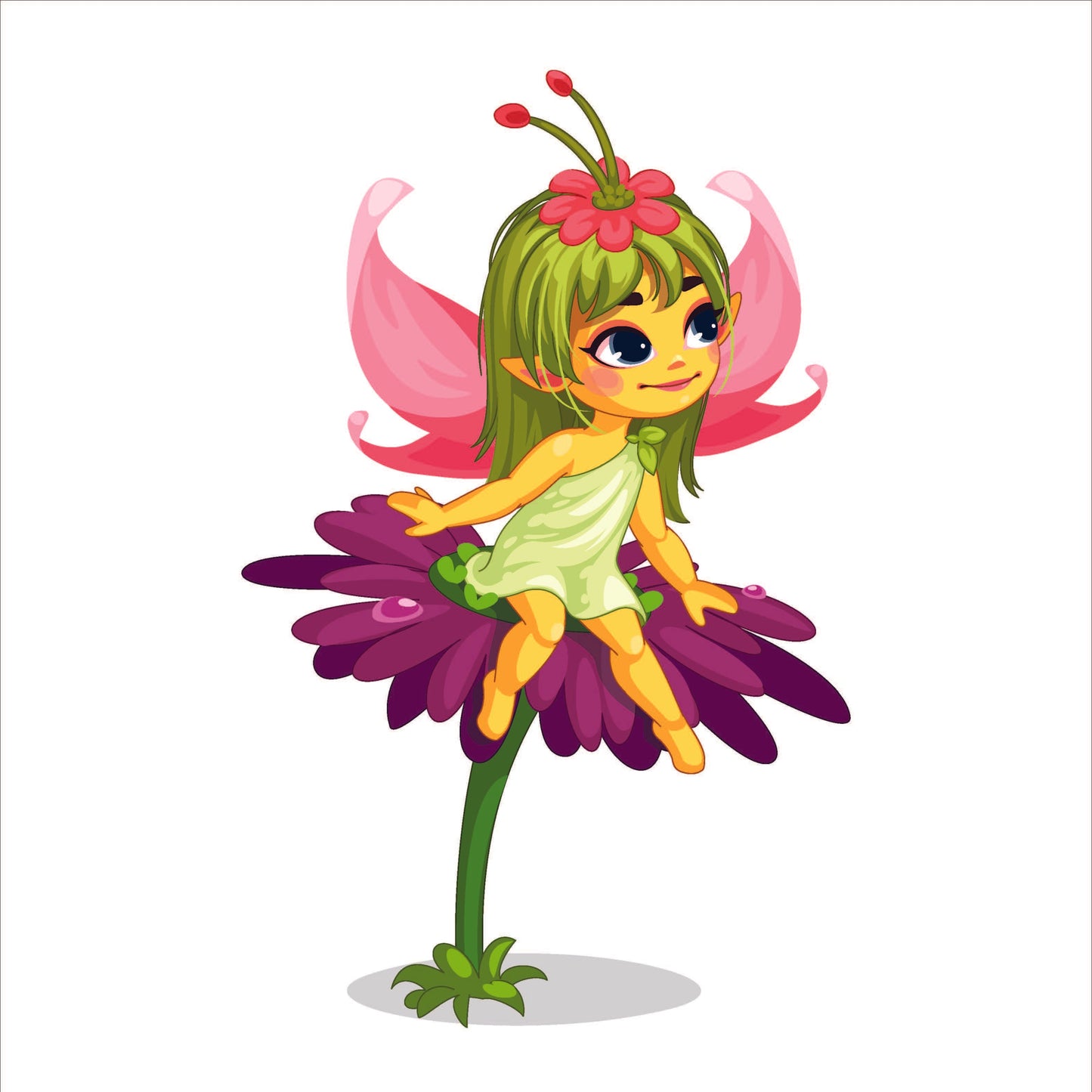 Fairy Sitting On a Flower