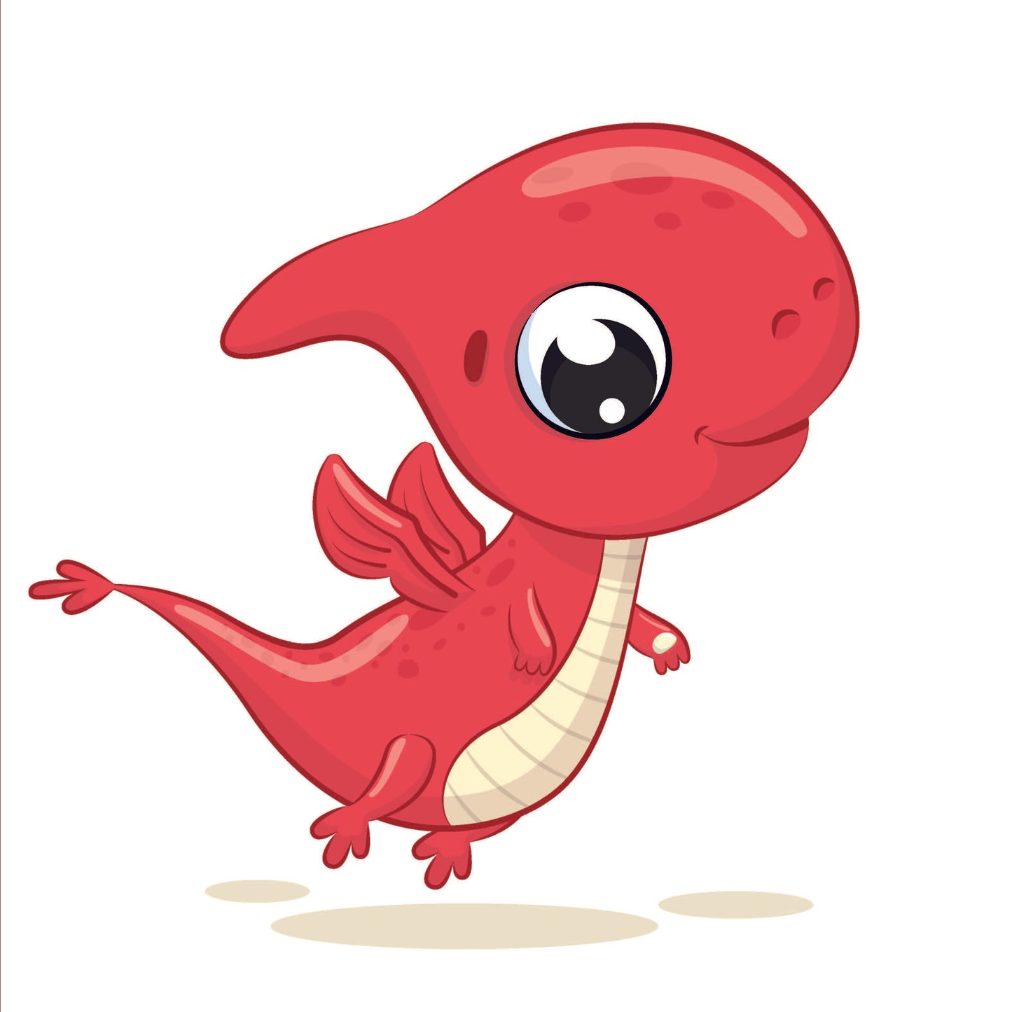 Red Cartoon Dinosaur